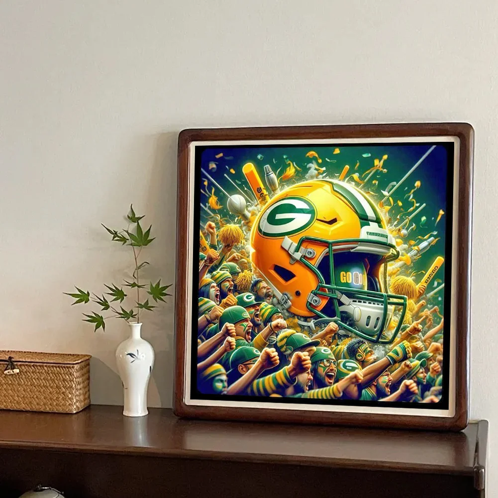 Diamond Painting - Full Round Drill - Green Bay Packers(Canvas|40*40cm)