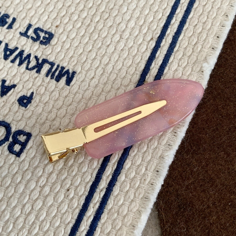 Women’s Elegant Minimalist Solid Color Acetic Acid Sheets Hair Clip