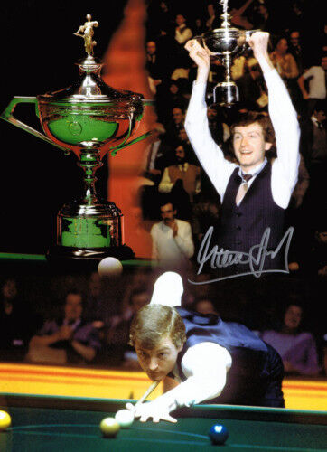 STEVE DAVIS Signed Autograph Huge 16x12 Snooker Photo Poster painting Montage AFTAL COA