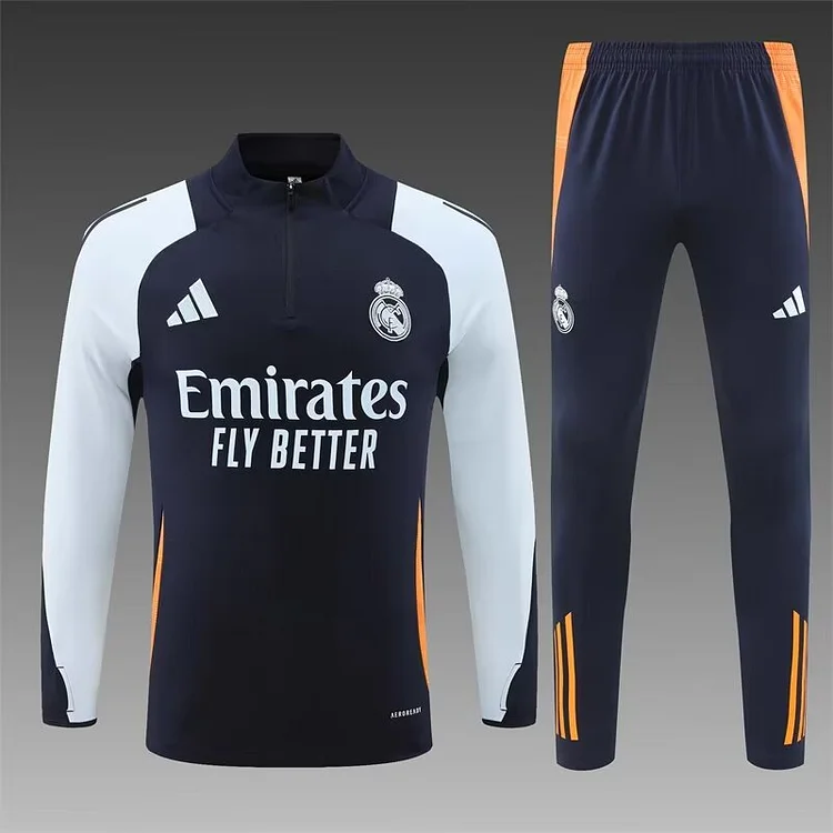 2024/25 Real Madrid half-zip training kit