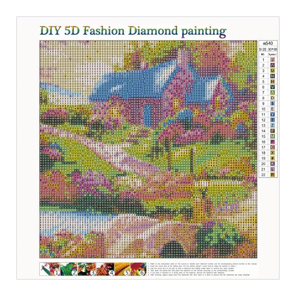Diamond Painting - Full Round Drill - Colorful House(30*30cm)