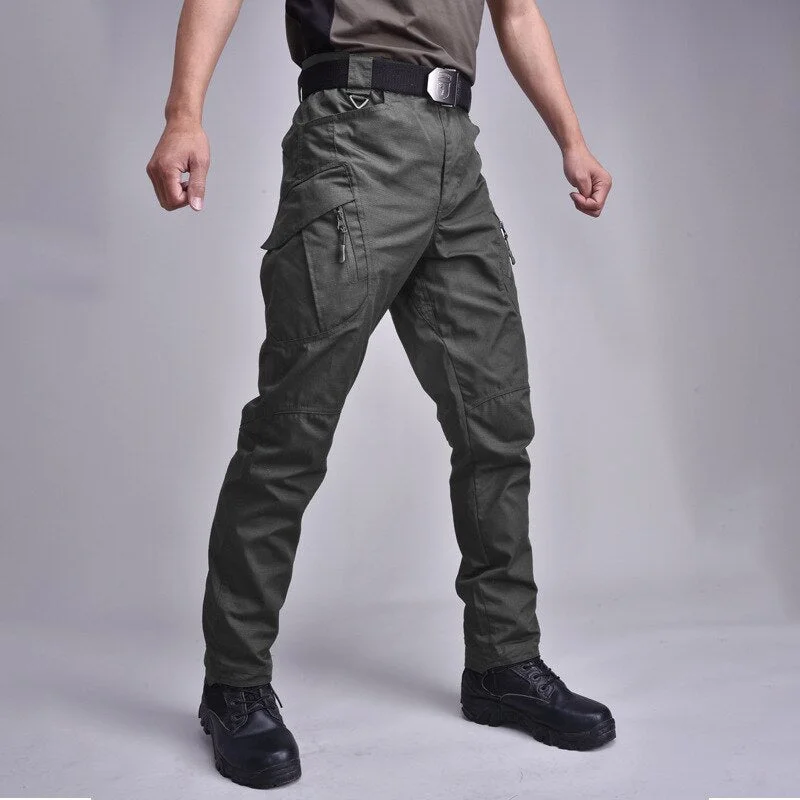 Aonga  New Quick Dry Lightweight Cargo Pants Men Classic Casual Outdoor Hiking Army Tactical Joggers Military Multi-Pocket Trousers Men aonga