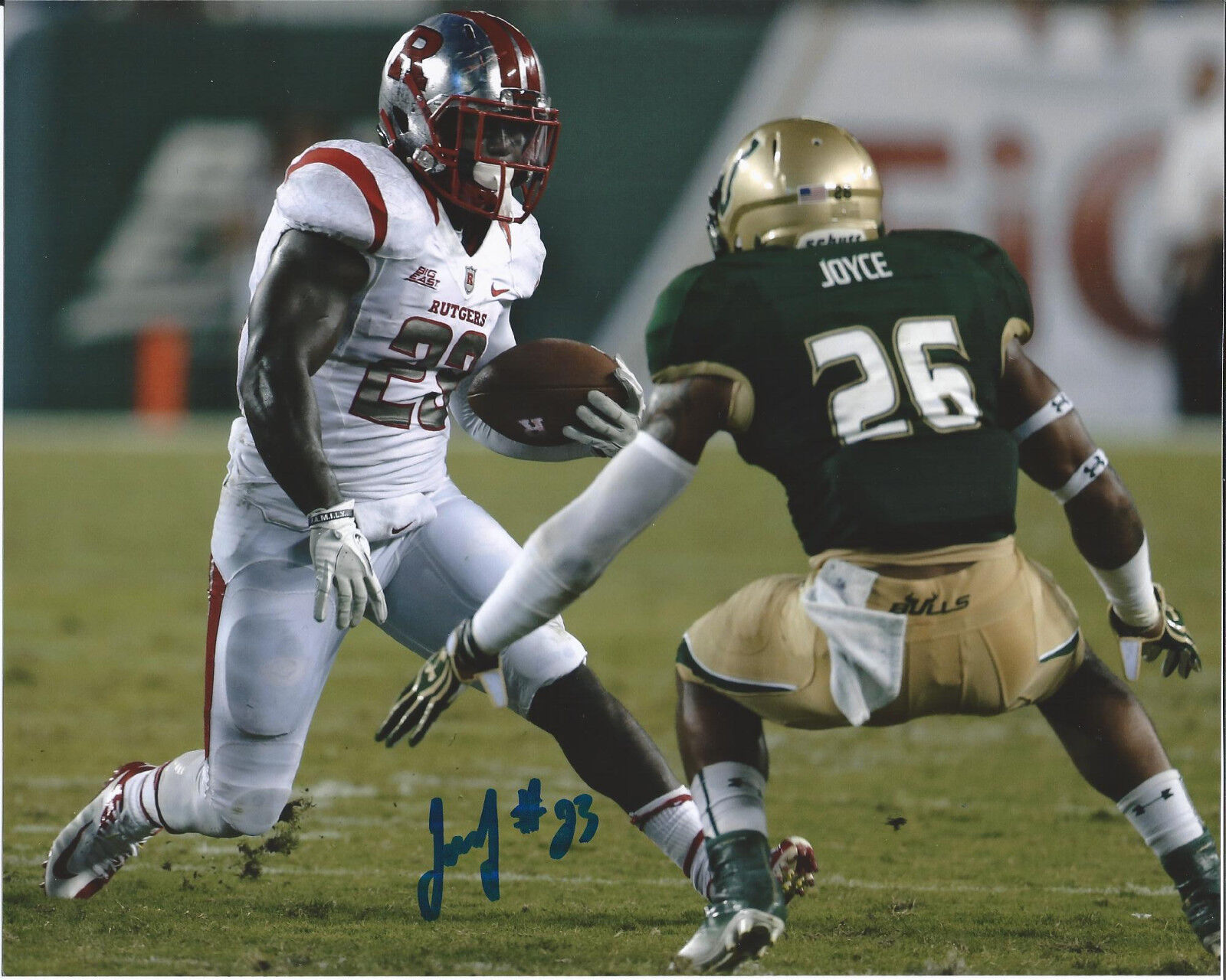 RUTGERS JAWAN JAMISON SIGNED 8X10 Photo Poster painting W/COA JUWAN NFL DRAFT