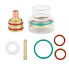 TIG Welding Torch Kit Glass Cup Collet Gas Lens 1.6mm/2.4mm Welding Nozzles