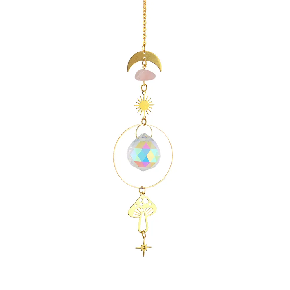 Crystal Wind Chime Prism Catchers Hanging Ornament Home Garden Decorations