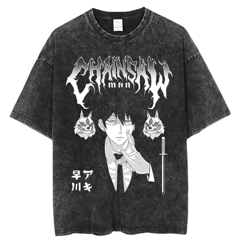 Chainsaw Man Aki Vintage Graphic T-Shirt
