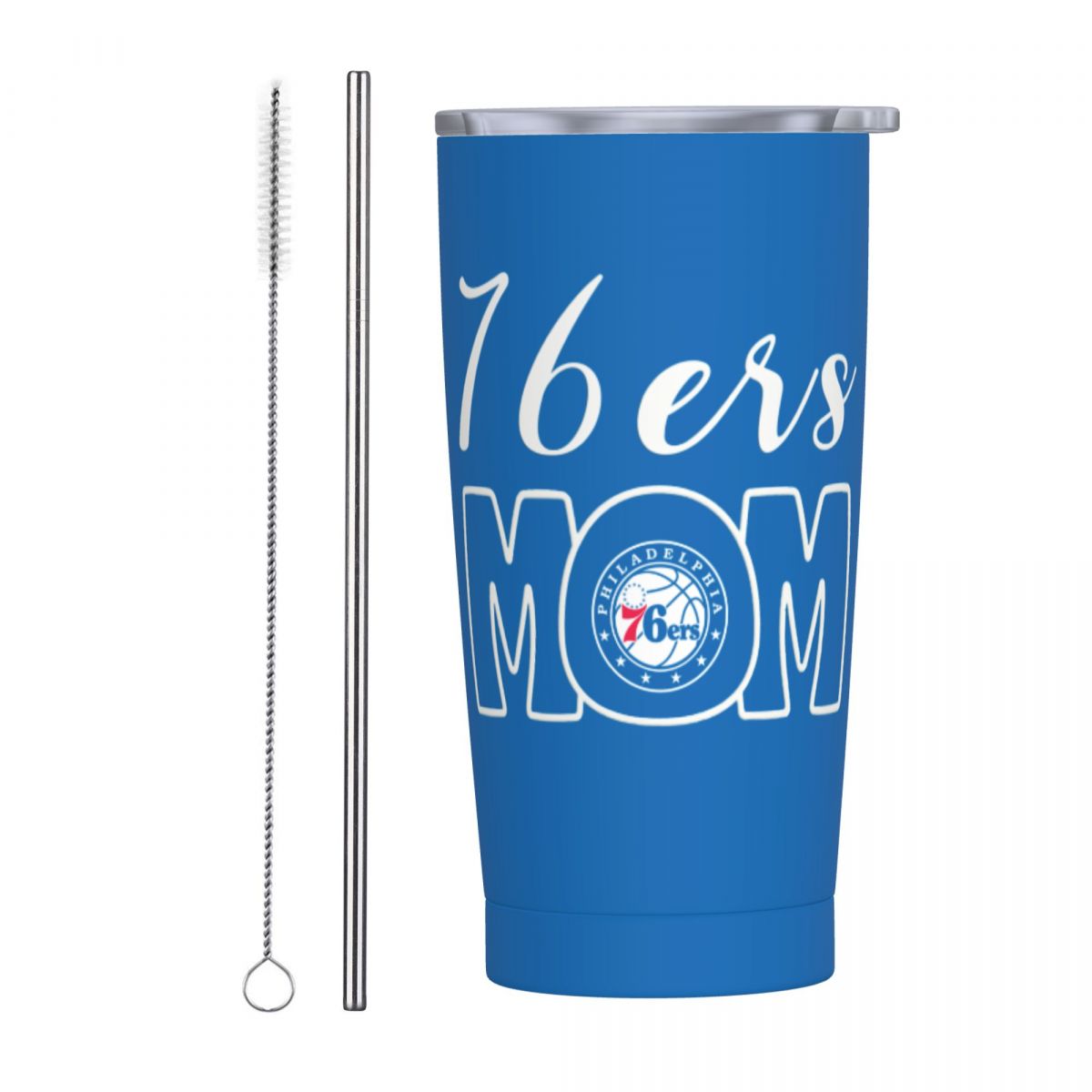 Philadelphia 76ers Mom 20oz Tumbler with Lid and Straw