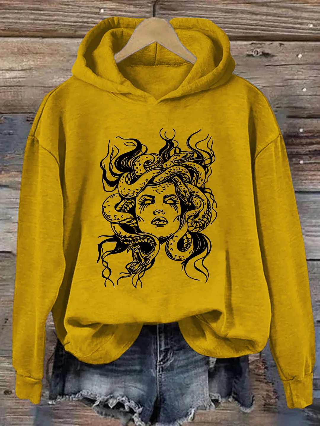 Medusa Snake Face Hoodie