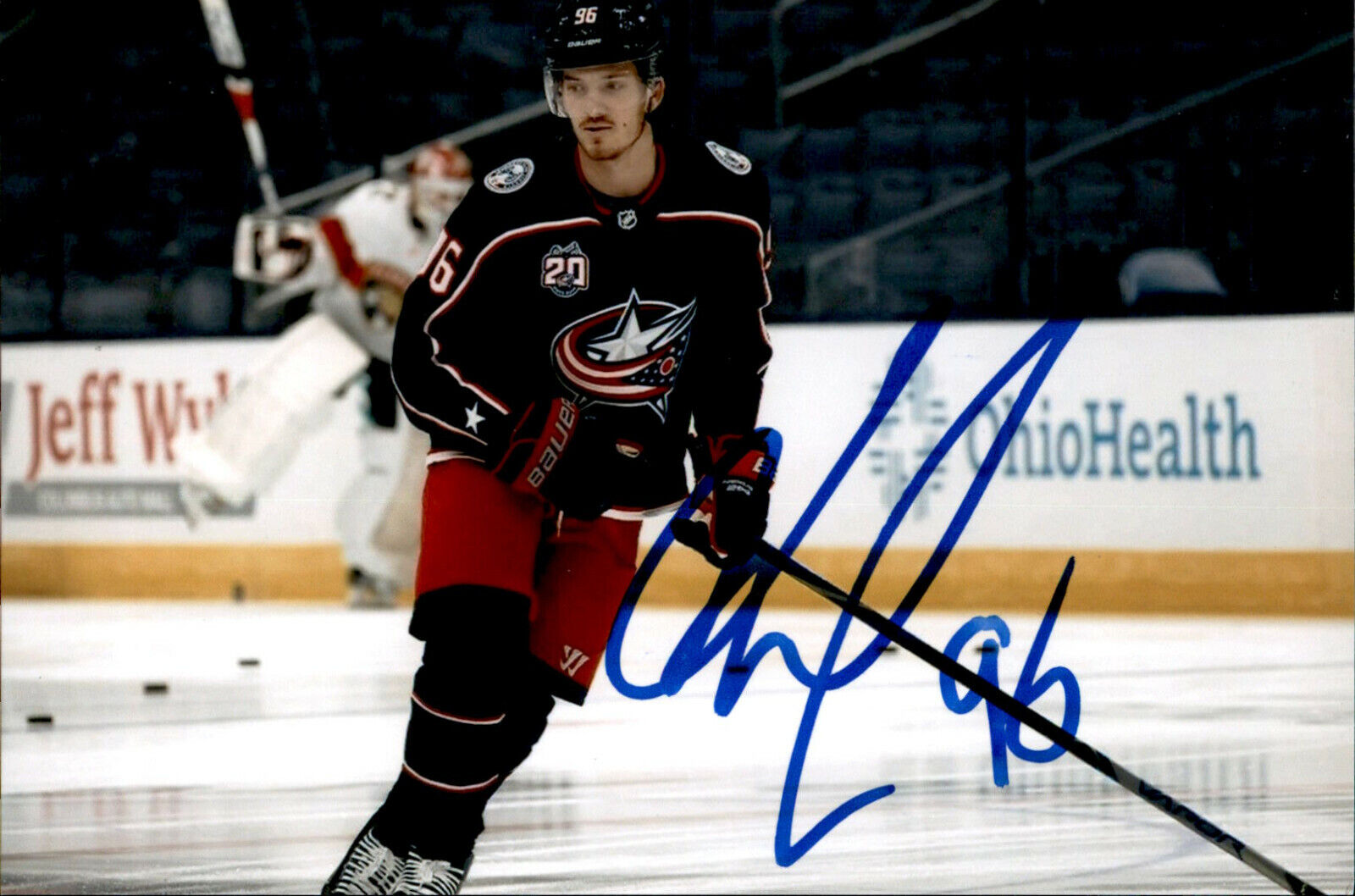 Jack Roslovic SIGNED autographed 4x6 Photo Poster painting COLUMBUS BLUE JACKETS #2