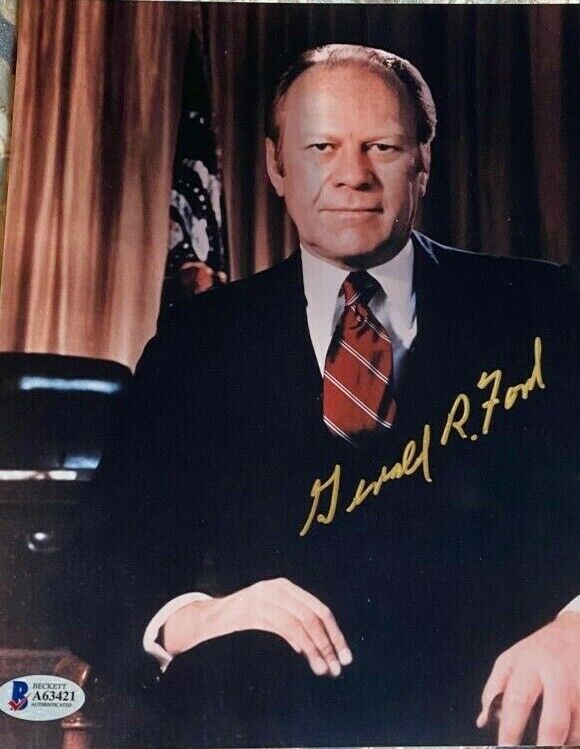 Gerald Ford signed autographed 8x10 Photo Poster painting Beckett COA Authentic