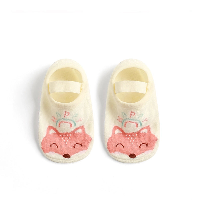 Kid’s Cute Letter Star Cotton Jacquard Crew Socks 2 Pieces