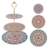 3 Tier Acrylic Mandala Diamond Painting Cake Snack Stand for Afternoon Tea