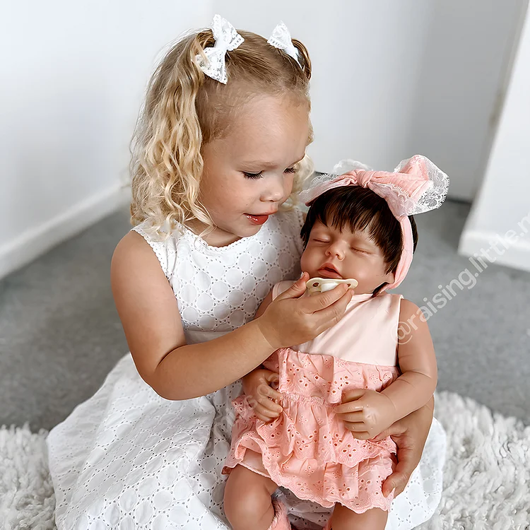 Babeside Sleeping Reborn Baby Lucy 20'' Little Infant Girl Loving Moments Together