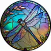 4pcs Diamond Painting -DIY Round Drill Stained Glass Animal