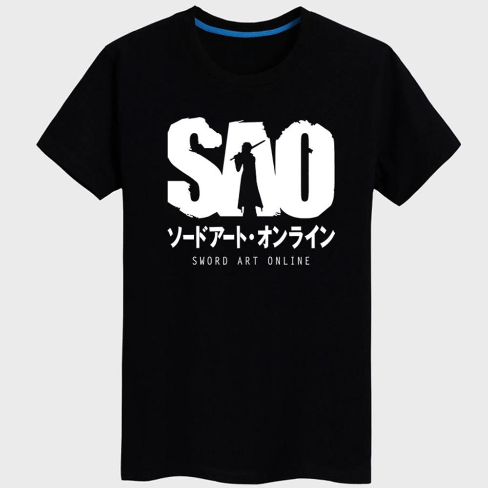 Sword Art Online Sao Black T Shirt Cosplay Costume
