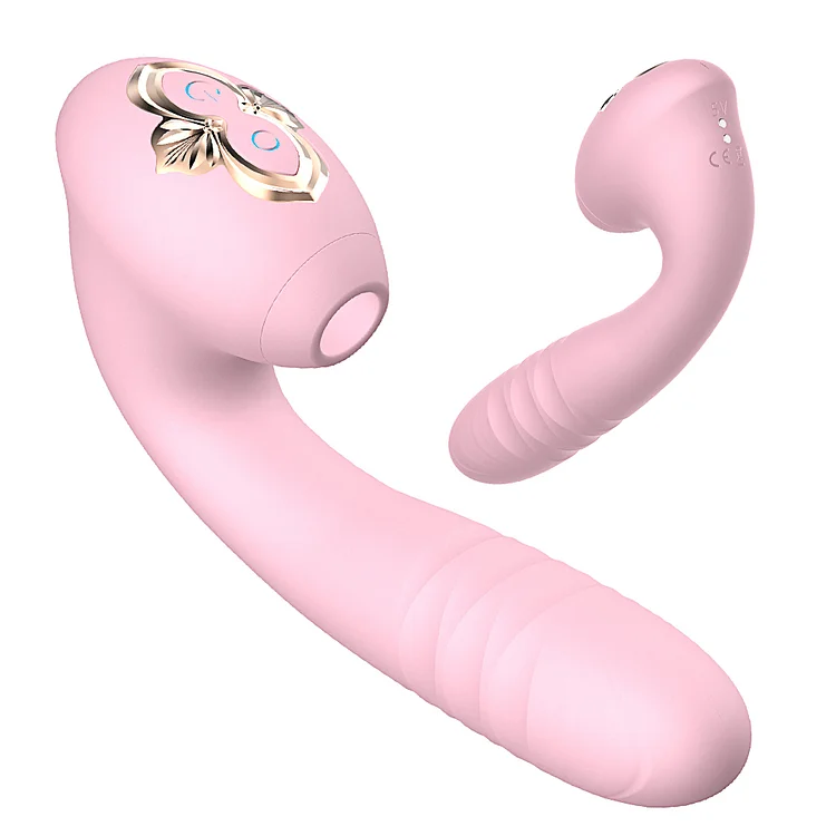 Sucking Vibration Telescopic Vibrator Female Erotic Masturbation Device Adult Products