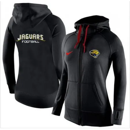 Women's  Jacksonville Jaguars Full-Zip Performance Hoodie Black