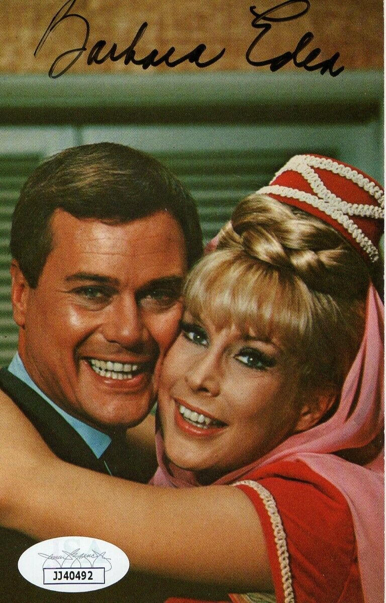 Barbara Eden Signed Autographed 3.5X5.5 Photo Poster painting I Dream of Jeannie JSA JJ40492