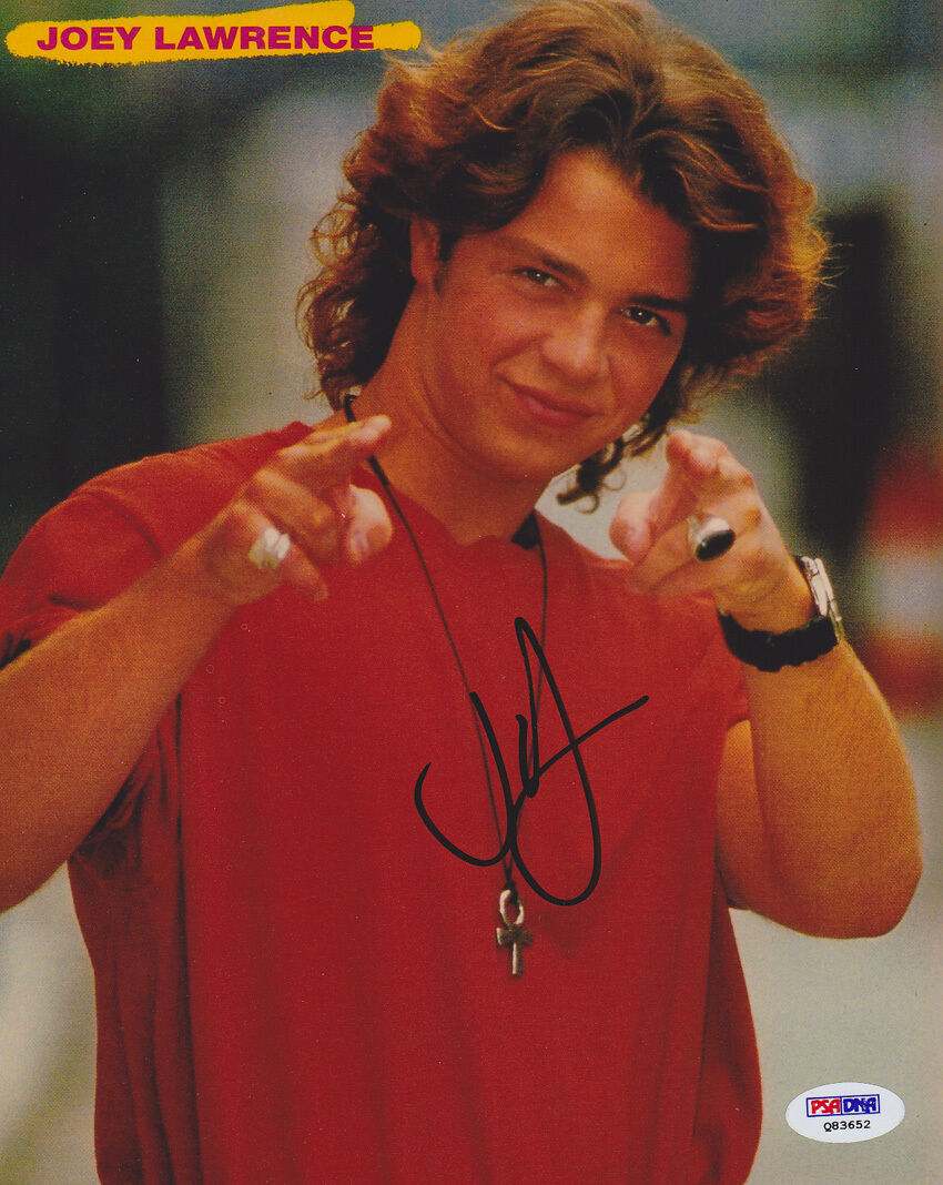 Joey Lawrence SIGNED 8x10 Photo Poster painting Gimme a Break! Blossom Melissa & Joey PSA/DNA