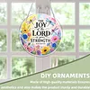 Diamond Painting Acrylic Single-Sided Drill Dragonfly Bible Verse Sign Pendant for Home Decor