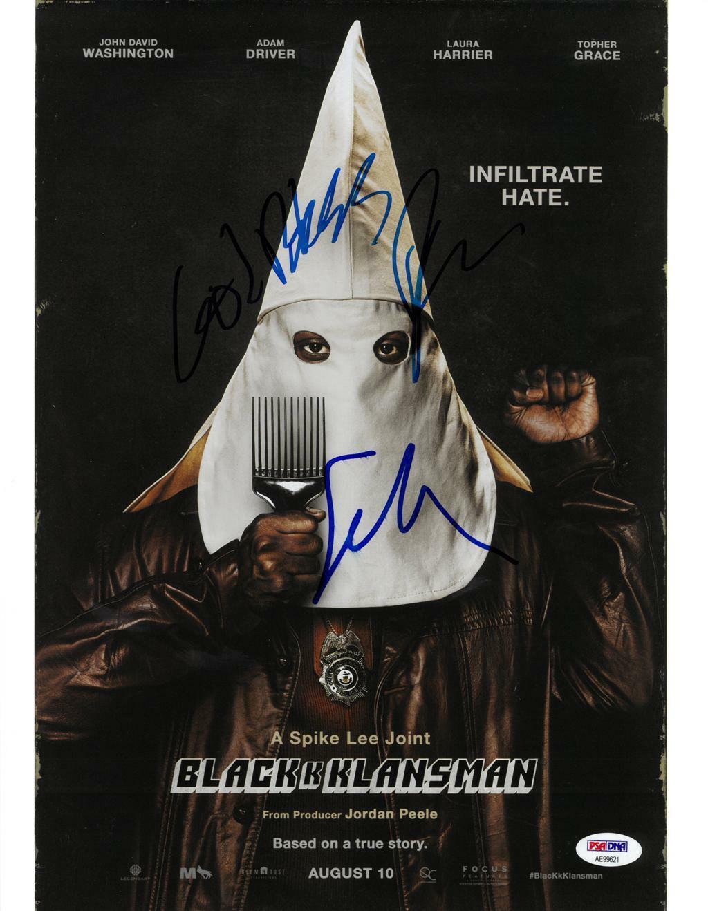 Spike Lee/John D. Washington Signed Black Klansman 11x14 Photo Poster painting PSA/DNA #AE99621