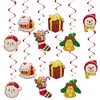 12pcs Special Shape Diamond Drawing Snowman Christmas Santa Hanging Ornament Kit