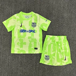 2024/2025 Barcelona Third Away Travis Scott Joint Edition Football Shirt 1:1 Thai Quality Kids Size