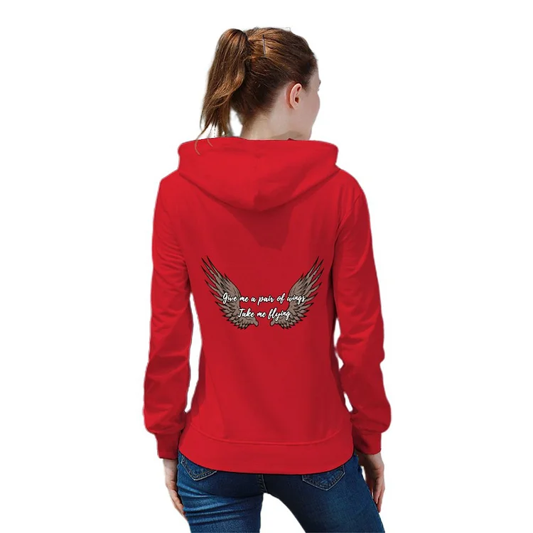 Women's Pullover Give Me A Pair of Wing Letters customized, personalized, gift