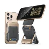 Mobile Phone Magsafe Strong Magnetic Folding Metal Bracket Card Bag Storage Box Handheld Multi-Function AirTag Anti-Lost Support Rack Lazy Desktop Vertical Stable Card Holder Wallet