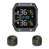 Motorcycle TPMS Tire Pressure Temperature Monitoring Alarm System with 2 Sensors
