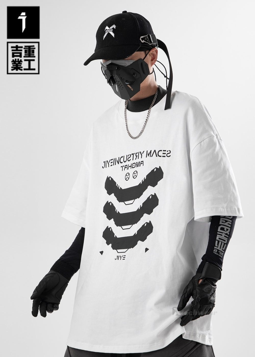 Warning Sign Shirt JIYE HEAVY INDUSTRY techwear-x