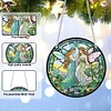 Diamond Painting Acrylic Stained Glass Fairy Hanging Pendant