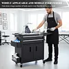 Tattoo Cart with Drawers Multi-Function Trolley Barber Shop Mobile Tool Cabinet