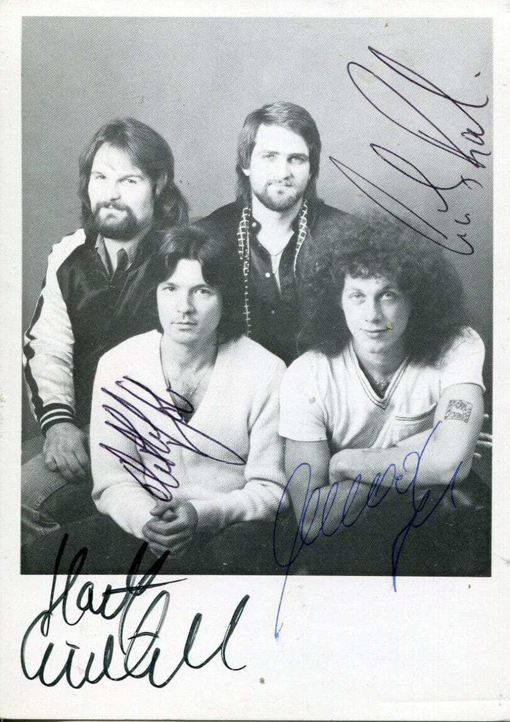 NOVALIS autographs, German progressive-rock group, 70s, signed Photo Poster painting