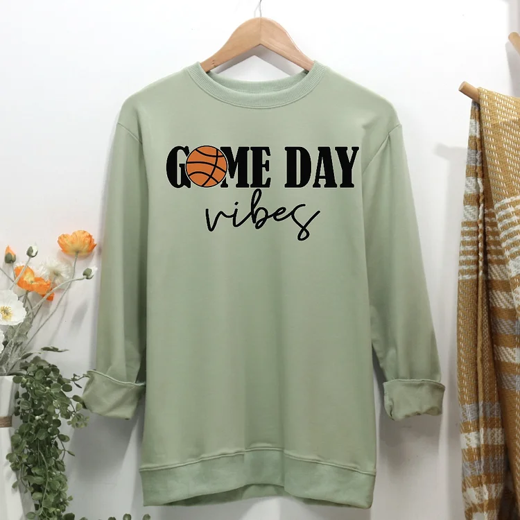Game Day Vibes  basketball Women Casual Sweatshirt-Annaletters
