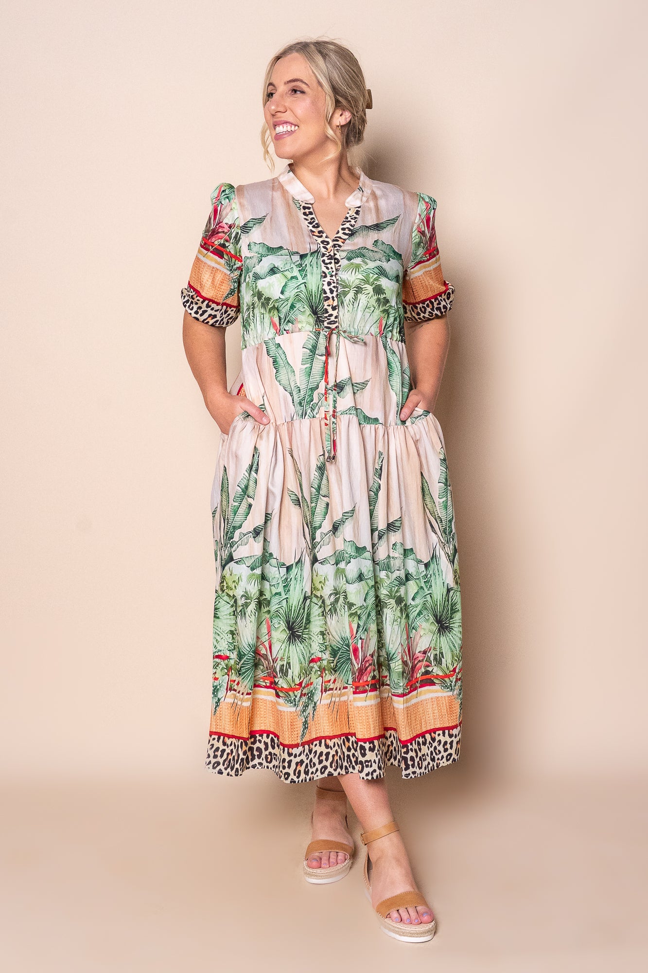 Jesper Midi Dress in Green