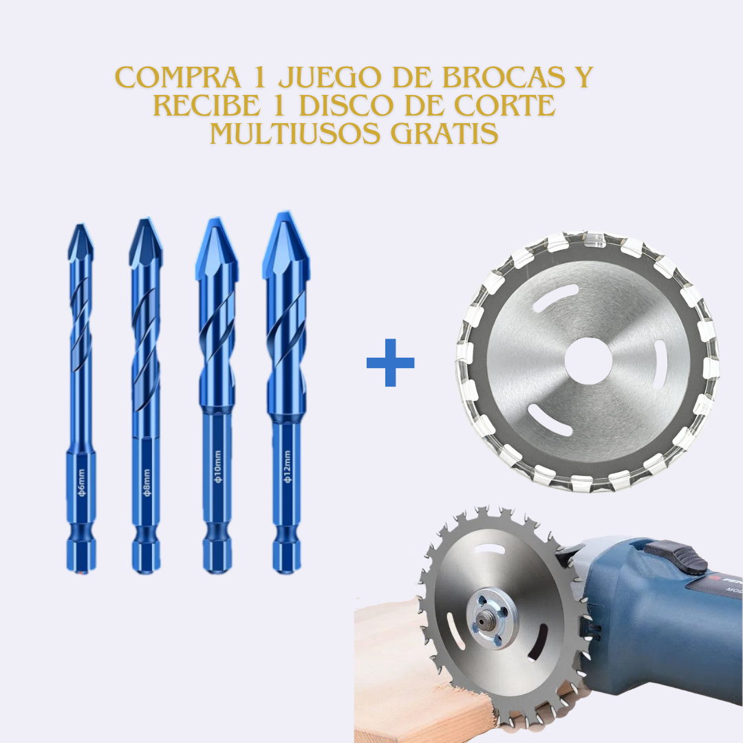(30% off) 4-Piece Titanium Drill Bit Set, Drills All Materials