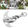 Stainless steel outdoor climbing hook gravity hook stainless steel survival folding escapement hook