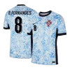 B.FERNANDES #8 Portugal Away Soccer Jersey EURO 2024