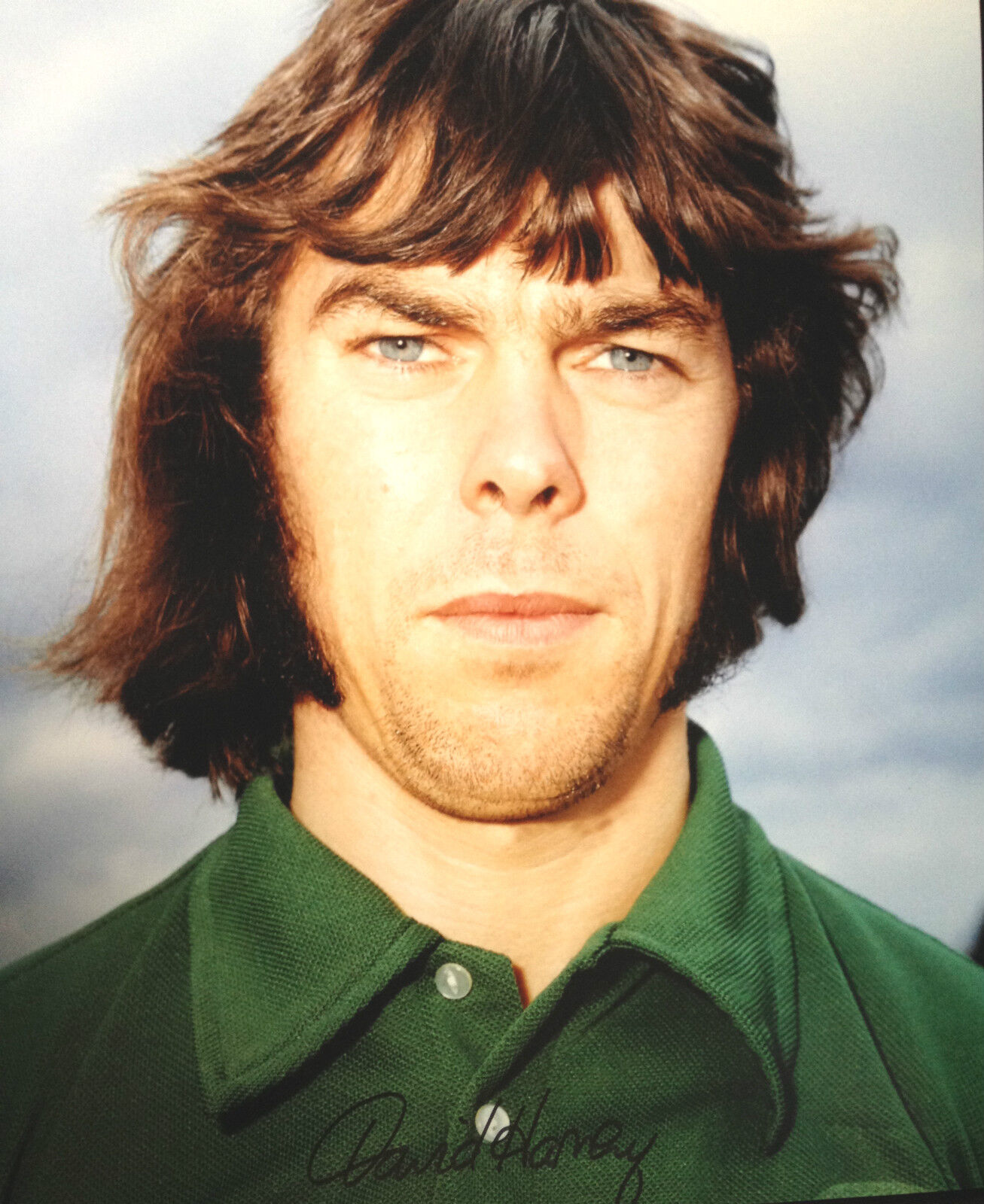 DAVID HARVEY - FORMER LEEDS UNITED GOALKEEPER - EXCELLENT SIGNED COLOUR Photo Poster painting