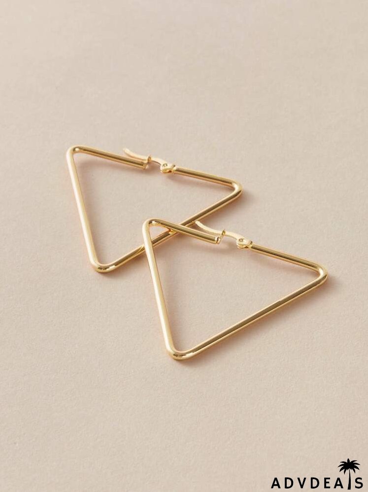 Geo Design Hoop Earrings