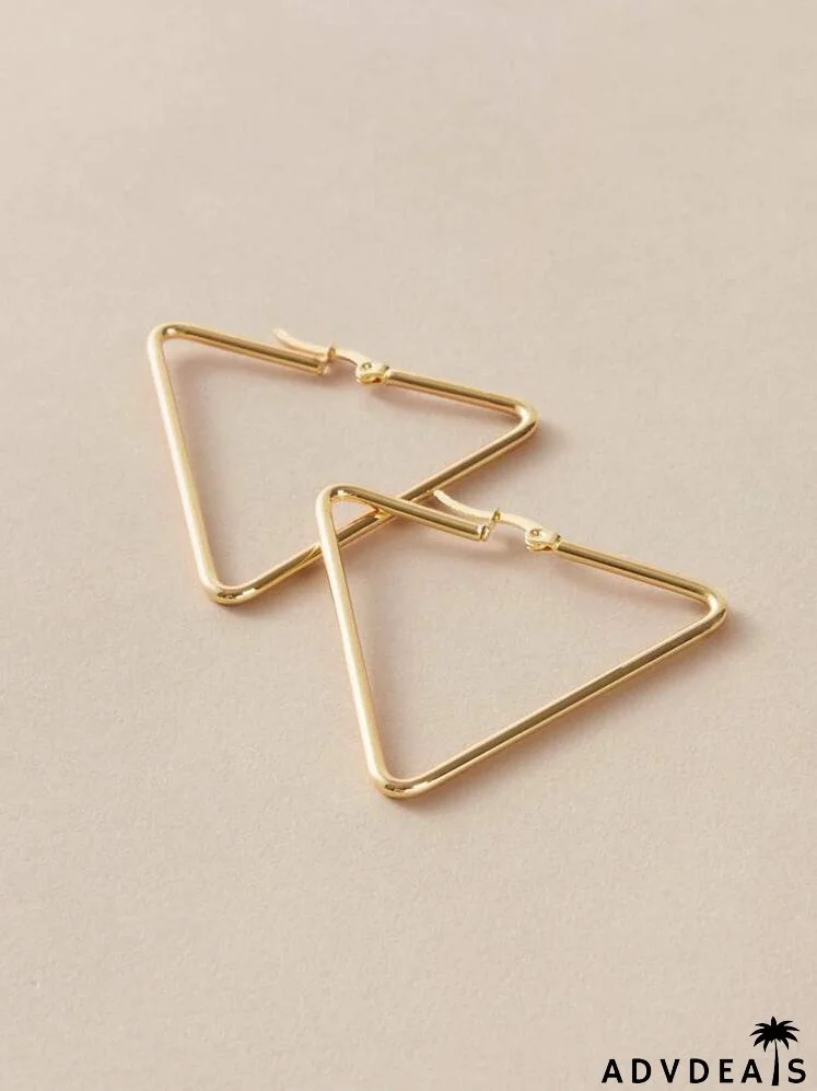 Geo Design Hoop Earrings