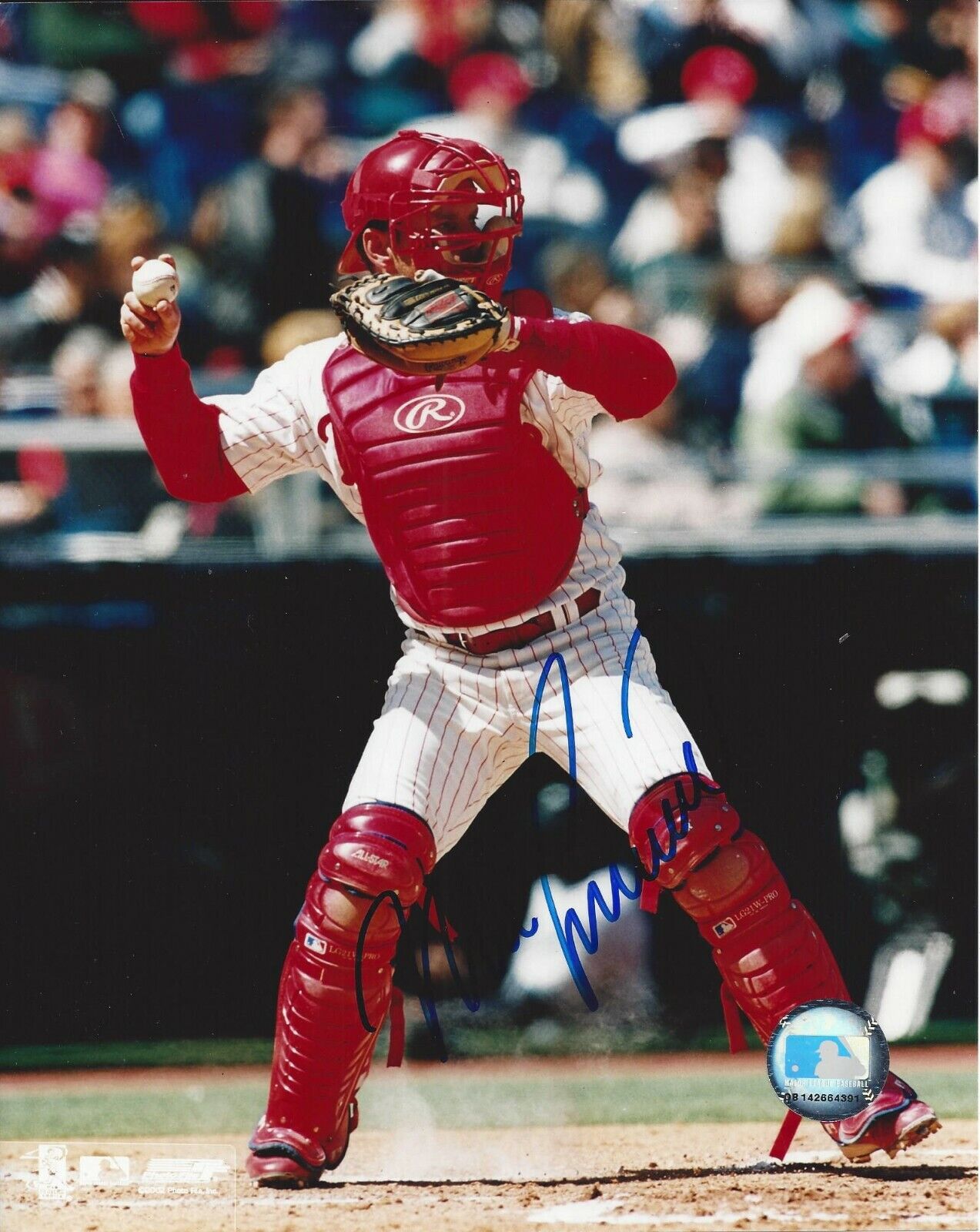 Mike Lieberthal autographed 8x10 Philadelphia Phillies#S1099