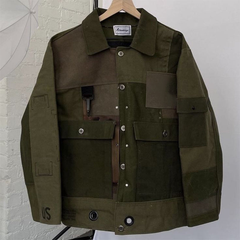 Men's Patchwork Pilot Jacket