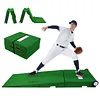 [US Local Warehouse] 88x28x6 Inch Foldable Pitching Mound with Carry Handle Baseball Pitchers Mound