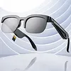 BT Smart Glasses Real-Time 150+ Language Translation Bone-Conduction Music Glasses Built-in Speakers Voice Control for Men Women Sports Cycling Running