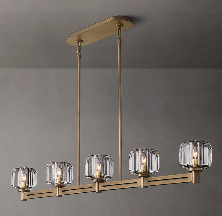 Demaret Linear Chandelier 54" For Dining Table Vjlight
