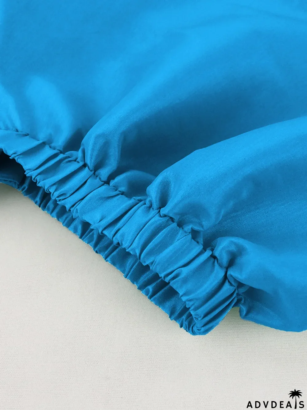 Summer Women's Solid Color Slim Puff Sleeve Dress Sexy Split Patty Dress