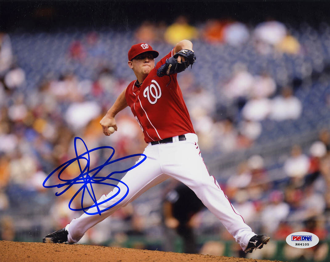 Drew Storen SIGNED 8x10 Photo Poster painting Nationals RookieGraph PSA/DNA AUTOGRAPHED