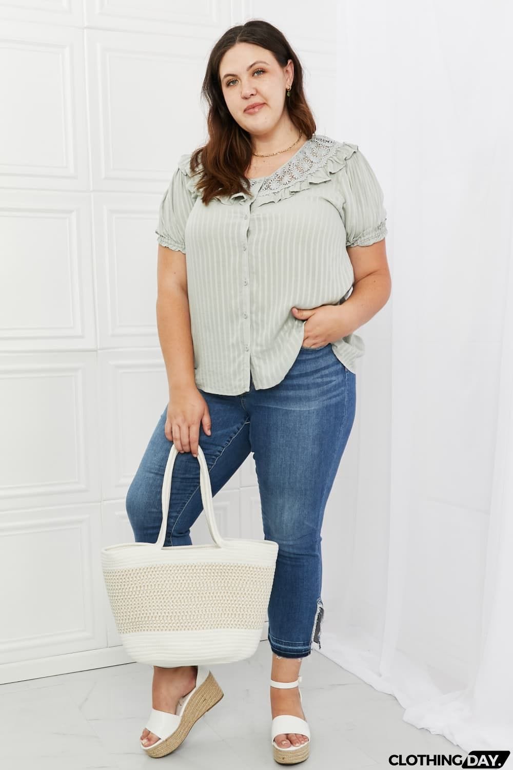 HEYSON Sweet Talk Full Size Short Sleeve Top